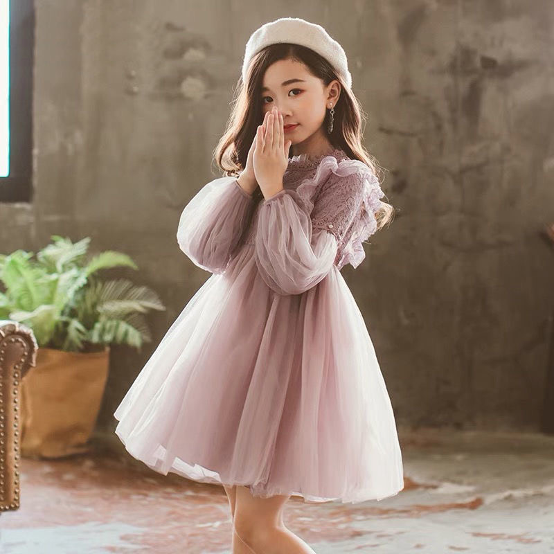 Baby Girl Clothing Zara - Весенне-осенние детские платья для девочек, кружевное