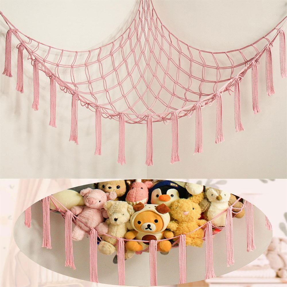 Baby Clothing Types - Хлопковый настенный угловой подвесной сетчатый органайзер