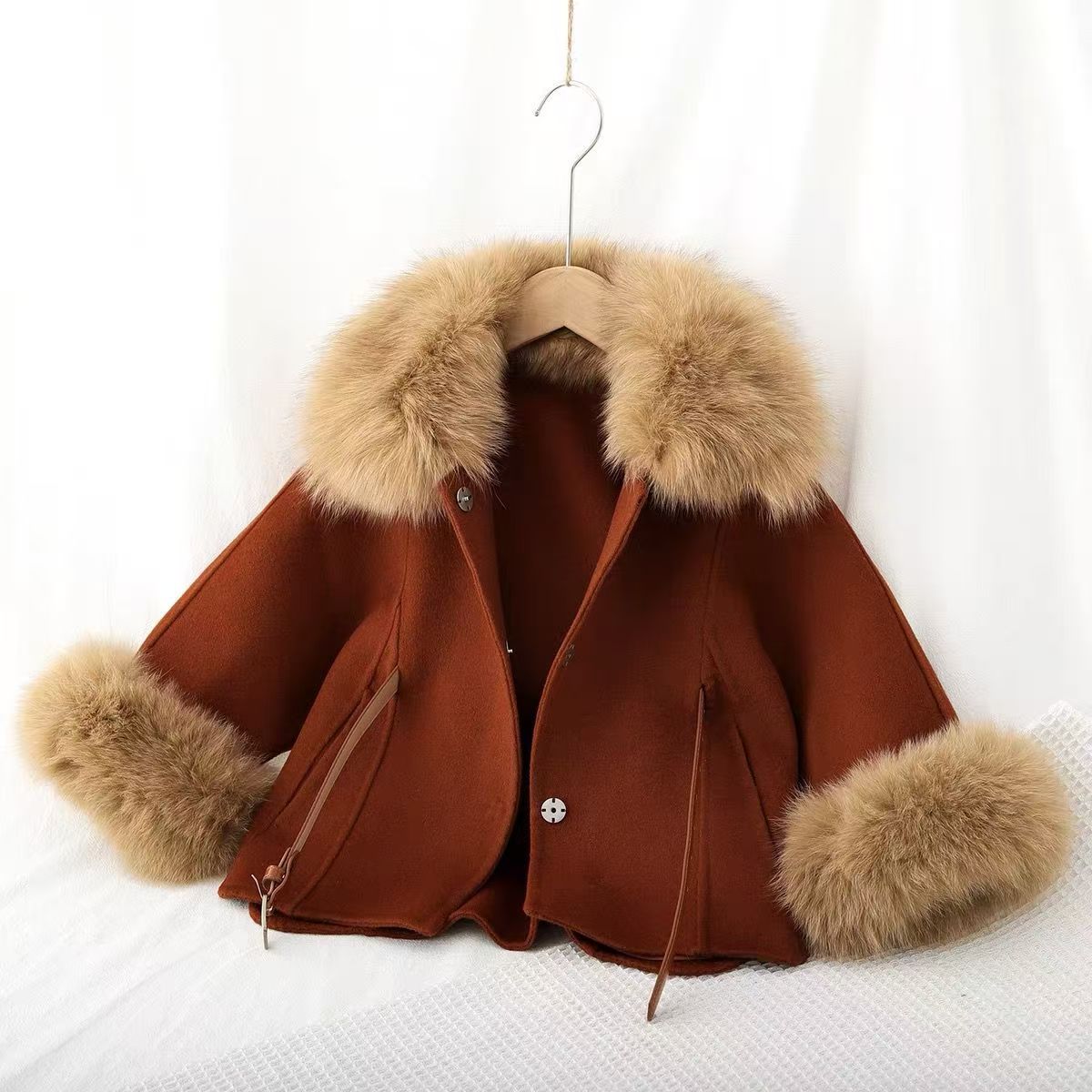Двустороннее шерстяное пальто  – обзор и цена Baby Clothing High End